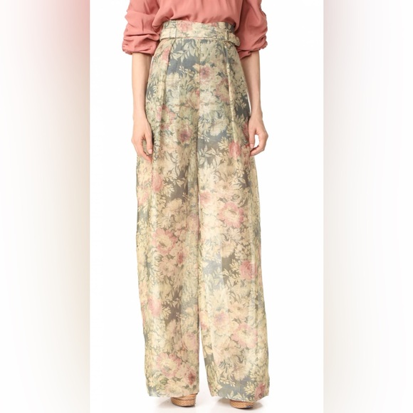 Zimmermann Cavalier Linen and Silk Floral Pants - Picture 14 of 14